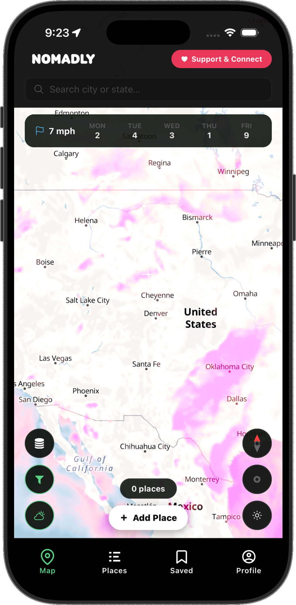 Wind overlay